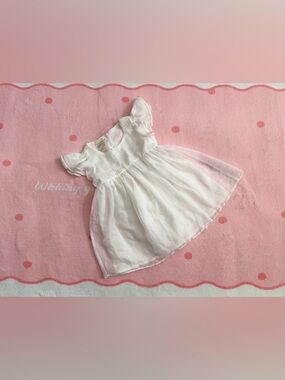 First impressions White Sheer Baby Dress 24m